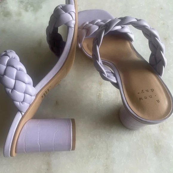 A New Day Women's Braided Purple Sandals - Picture 5 of 5